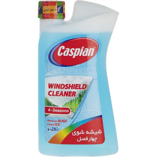 تصویر  محلول شیشه شوی CASPIAN چهار فصل حجم یک لیتر