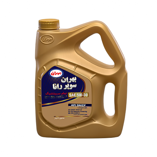 تصویر  روغن موتور بهران سوپر رانا تمام سنتتیک SN/CF گرانروی 5W30 چهار لیتر 