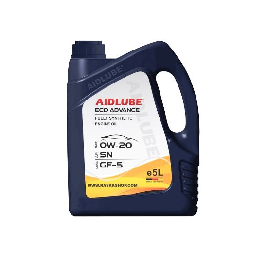 تصویر  روغن موتور AIDLUBE ECO ADVANCE 0W20 SN پنج لیتری